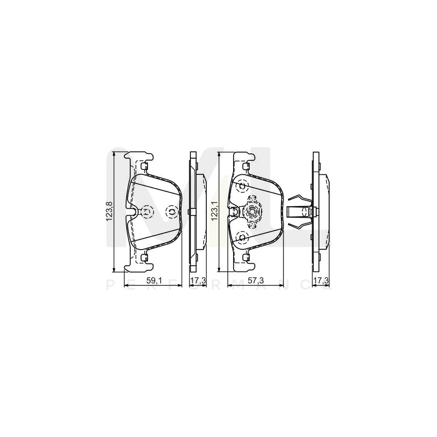 Bosch 0986Tb3182 Brake Pad Set | ML Performance Car Parts