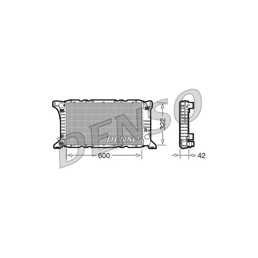 DENSO DRM10091 Engine Radiator for Ford Transit