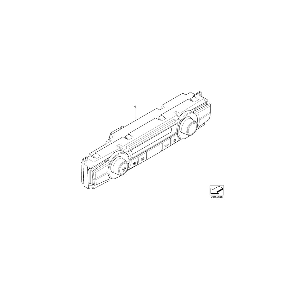 Genuine BMW 64119234331 E71 E70 Control Unit,Automatic Air Cond.,Basis (Inc. X5 3.0sd, X5 35dX & X5 40dX) | ML Performance US Car Parts