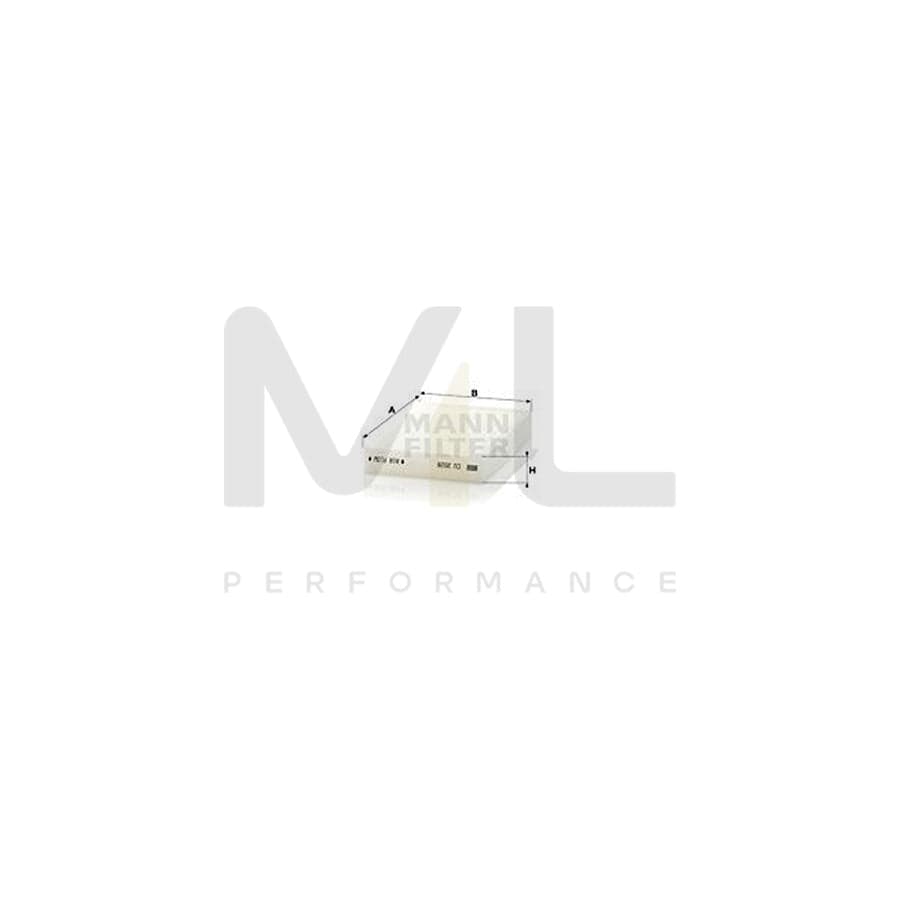 MANN-FILTER CU 2028 Pollen filter Particulate Filter
