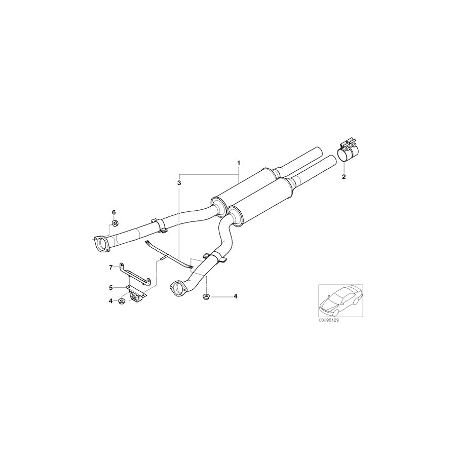 Genuine BMW 18107519016 E65 E67 E66 Cross Brace (Inc. 745i, 740Li & 750i) | ML Performance US Car Parts