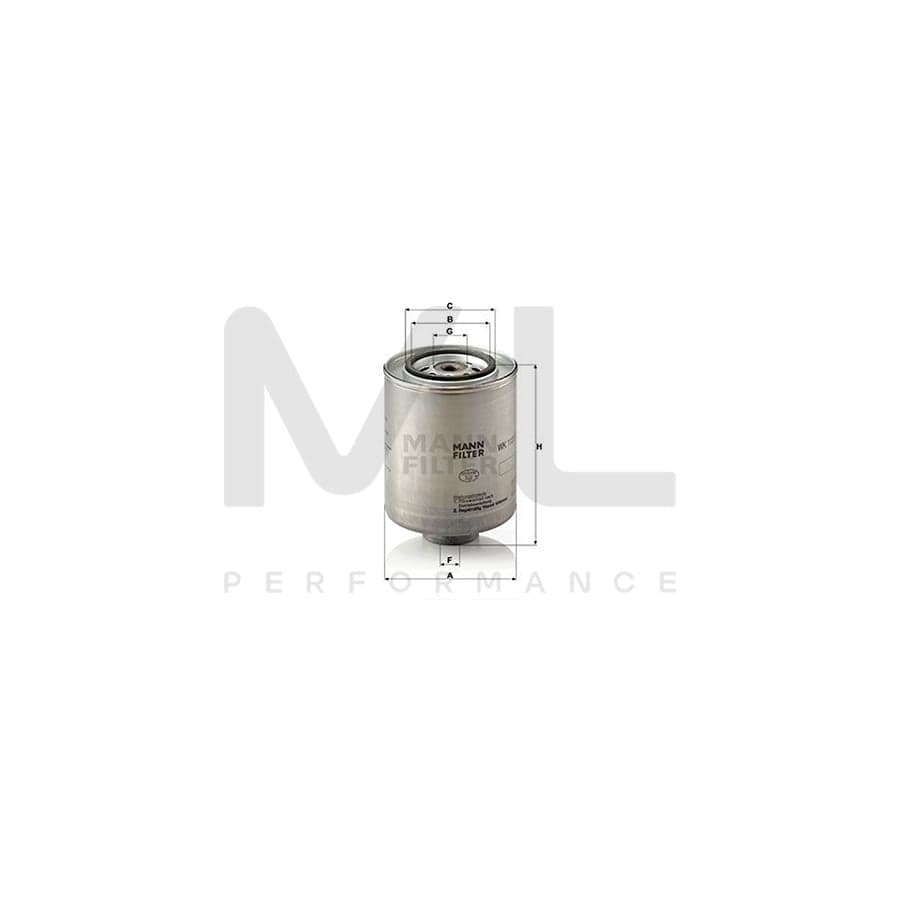 MANN-FILTER WK 1123/1 Fuel filter Spin-on Filter