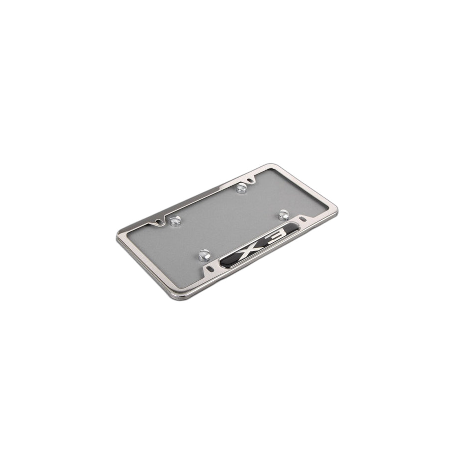 Genuine BMW 82120418628 E83 License Plate Frame POL/CHR X3 (Inc. X3) | ML Performance US Car Parts