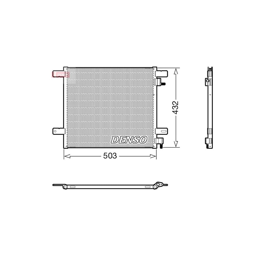 DENSO DCN99076 Air Conditioning Condenser