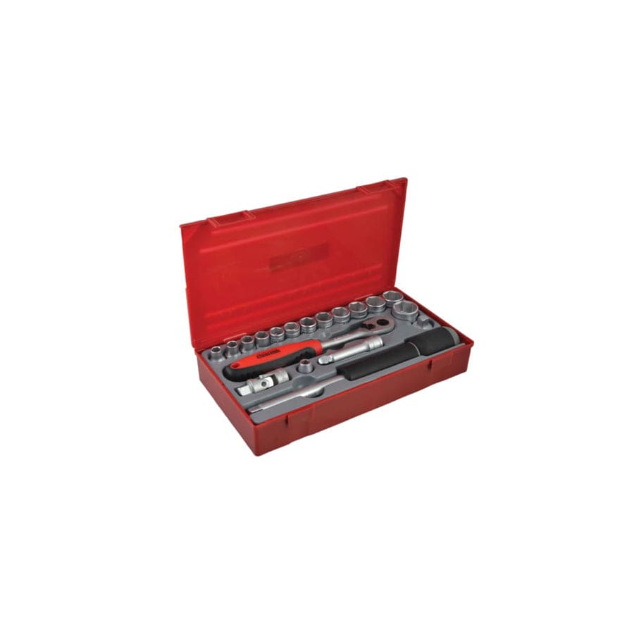 Teng TENTT3819 TT3819 Regular Metric Socket Set, 19 Piece - 3/8in Drive