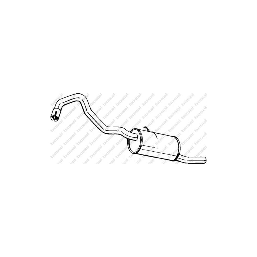 Bosal 154-355 Rear Silencer for Ford Capri
