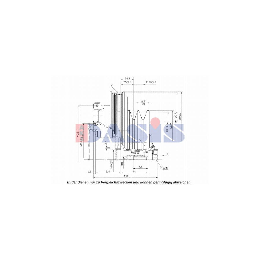 AKS Dasis 851293N AC Compressor Clutch