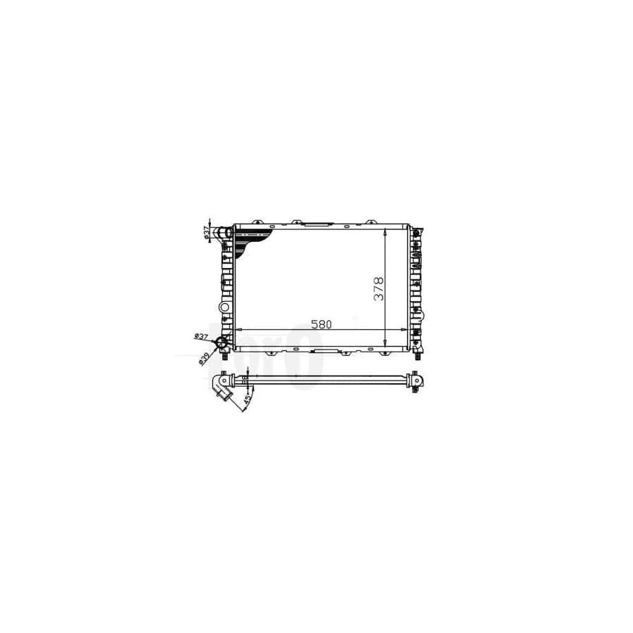 Abakus 0020170002 Engine Radiator for Alfa Romeo 156