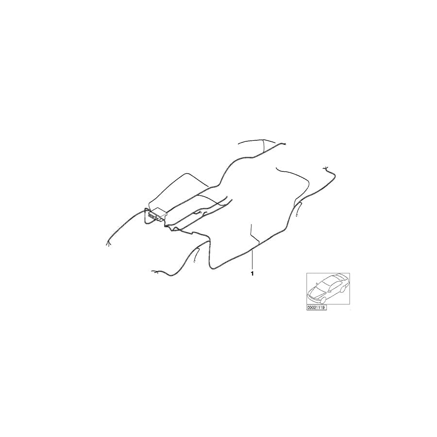 Genuine BMW 61116941191 E53 Main Wiring Harness (Inc. & X5 3.0i) | ML Performance US Car Parts