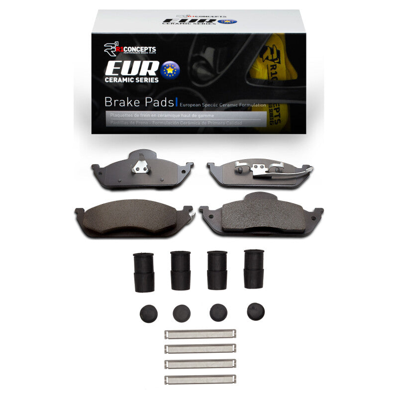 R1 Concepts R1 98-05 Mercedes-Benz ML320 Front Euro Ceramic Pads & Hardware Kit