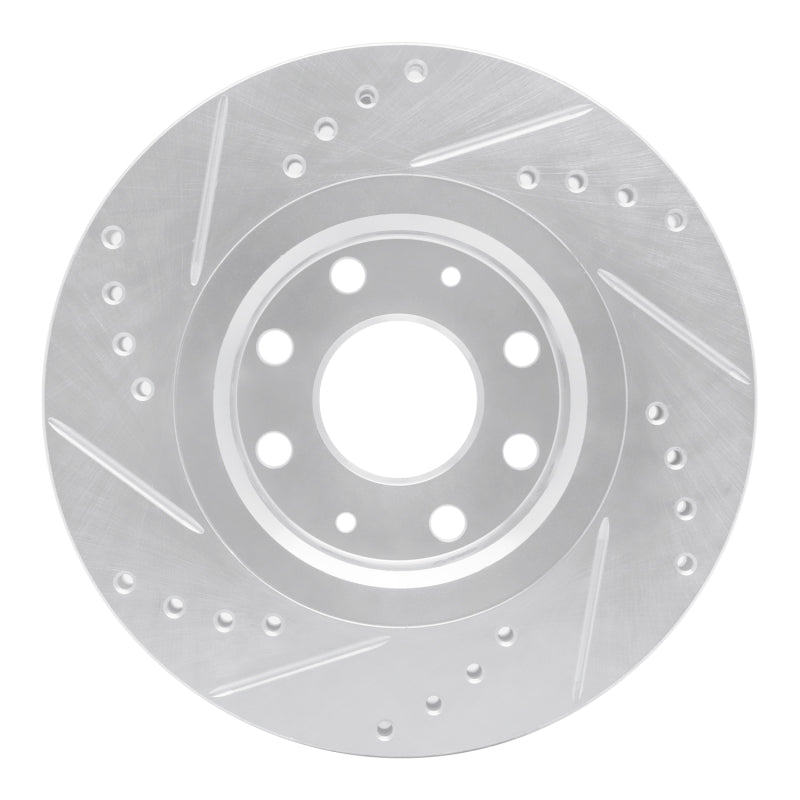 R1 Concepts R1 04-17 Chevrolet AVEO (USA/Canada) Front Right Drilled & Slotted Silver Brake Rotor