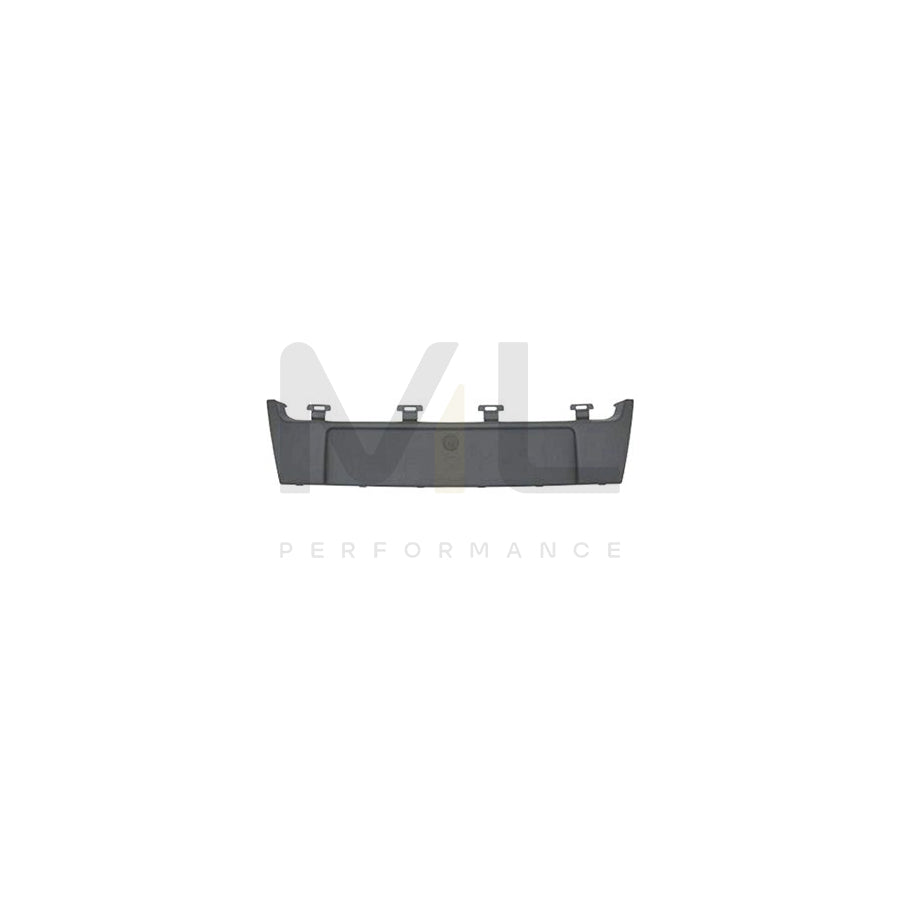 VAN WEZEL 4380580 Number plate holder Front, Black, frameless