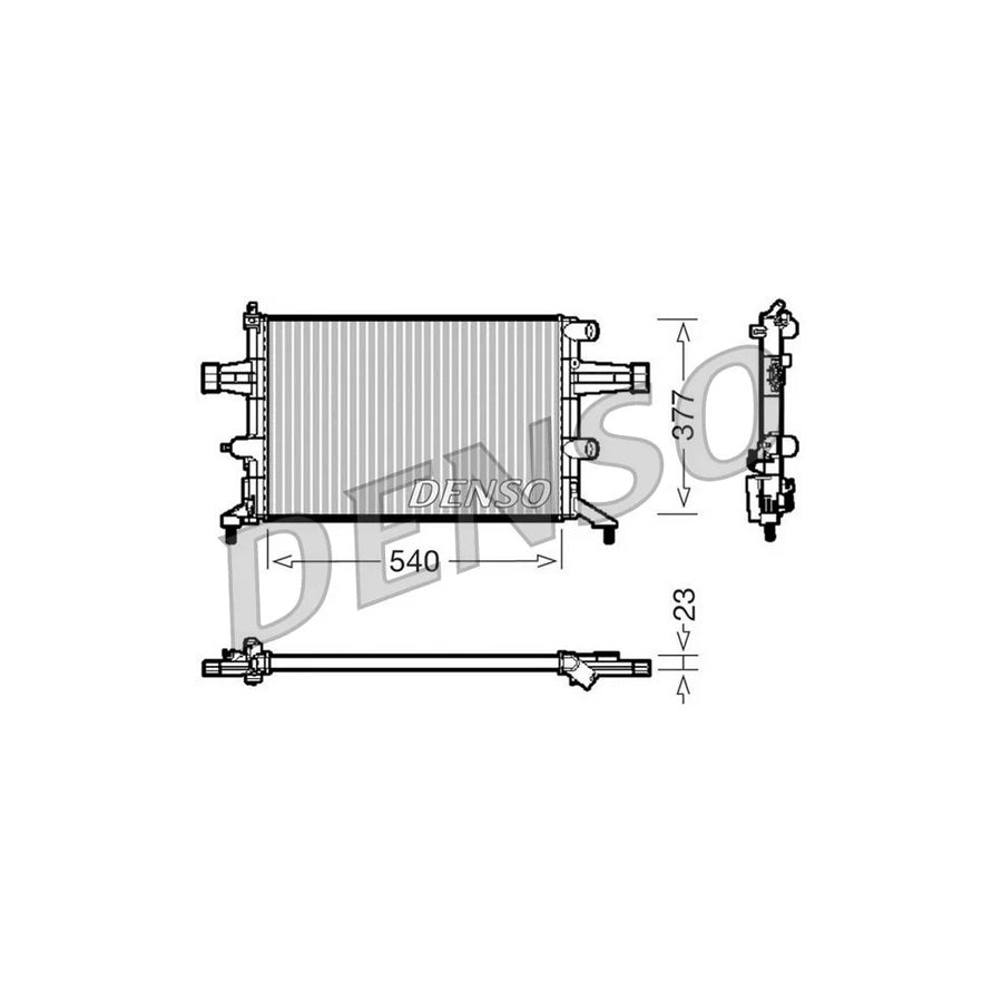 DENSO DRM20080 Engine Radiator for Opel Astra