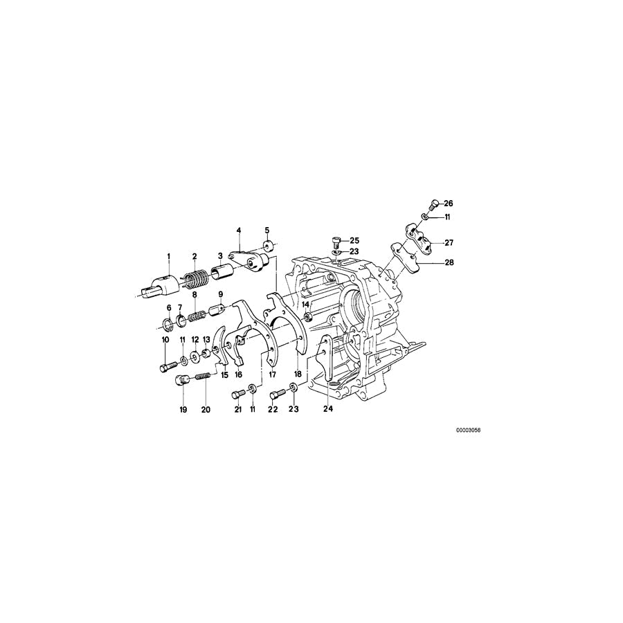 Genuine BMW 23311224123 E34 E32 Roadster Selector Cam (Inc. 324d, 525i & Z1) | ML Performance US Car Parts