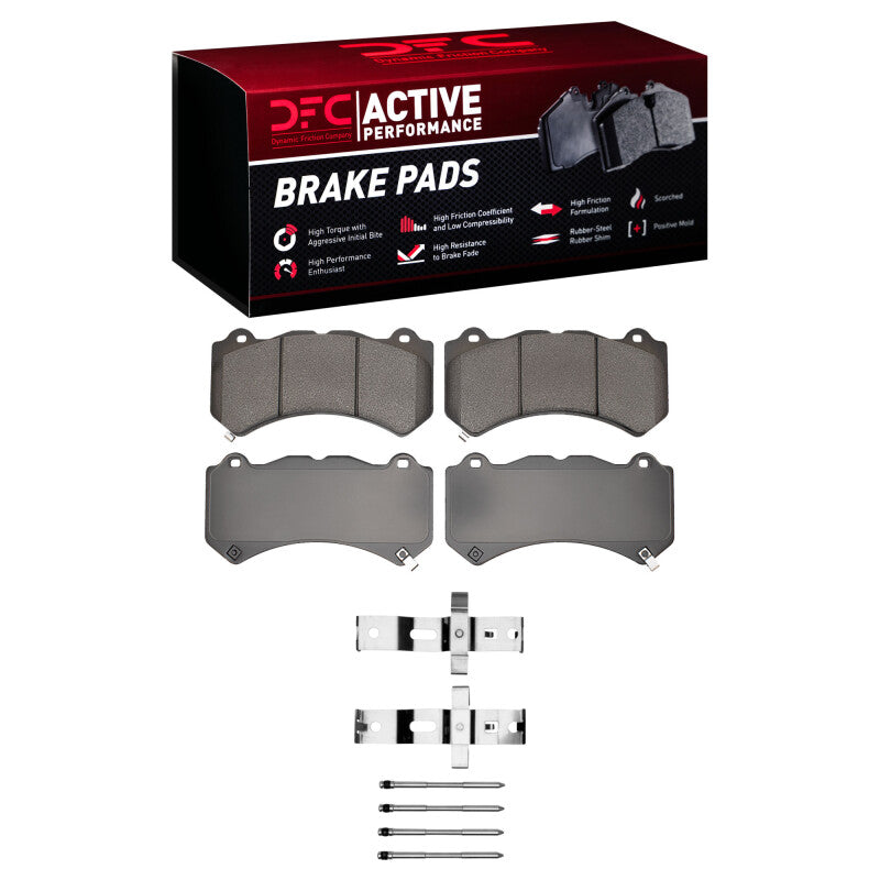 DFC 12-25 Dodge Challenger Front Active Performance Pads and Hardware Kit
