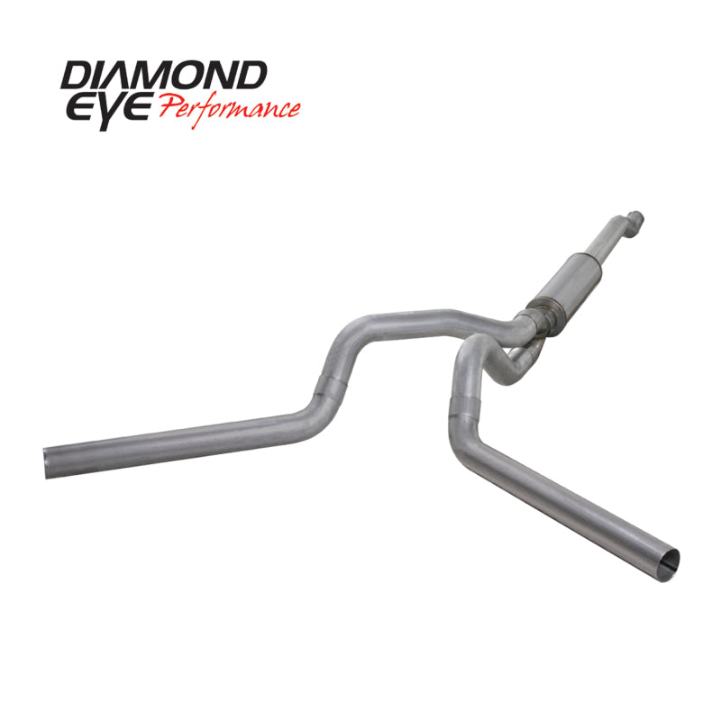 Diamond Eye Performance Diamond Eye KIT 4in Catback MFLR RPLCMENT PIPE DUAL AL: 03-07 FORD 6.0L F250/F350