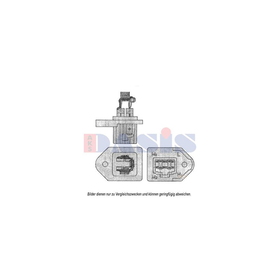 AKS Dasis 700142N Blower Motor Resistor for Suzuki Vitara