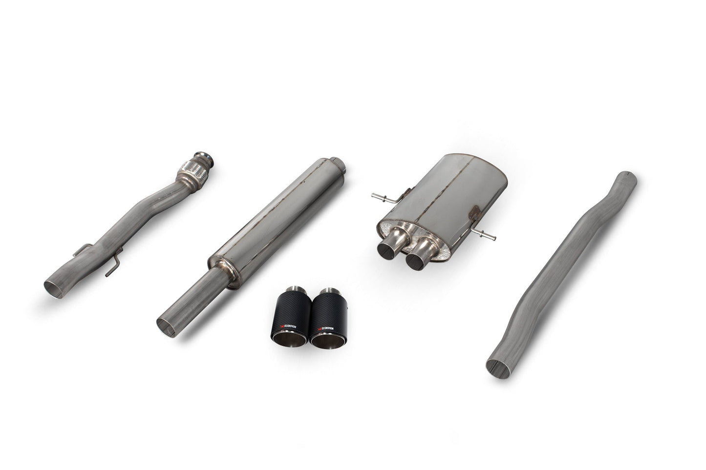 Scorpion SMN011CF Mini Resonated Cat-Back System (Cooper S R56 / R57 / R58 / R59) | ML Performance US US