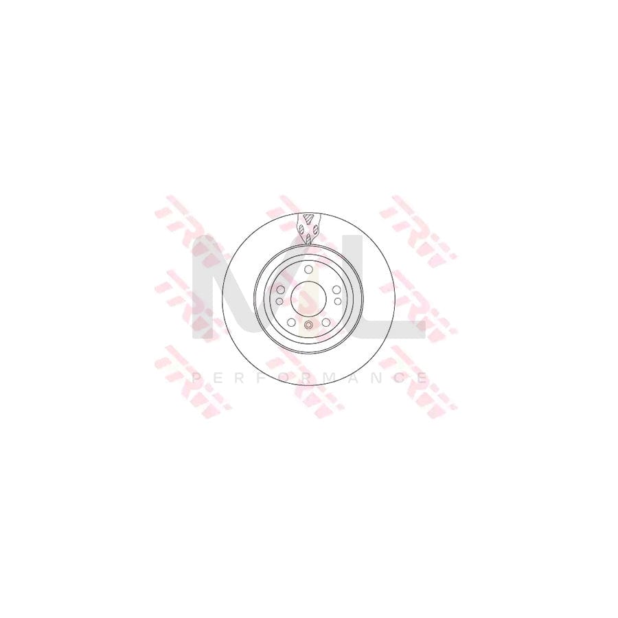 TRW DF6833S Brake Disc Vented, Painted | ML Performance Car Parts