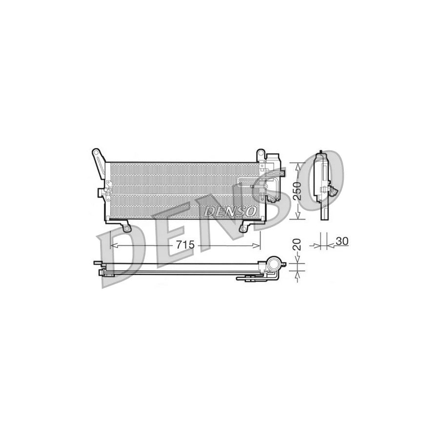 DENSO DCN09095 Air Conditioning Condenser for Fiat Punto