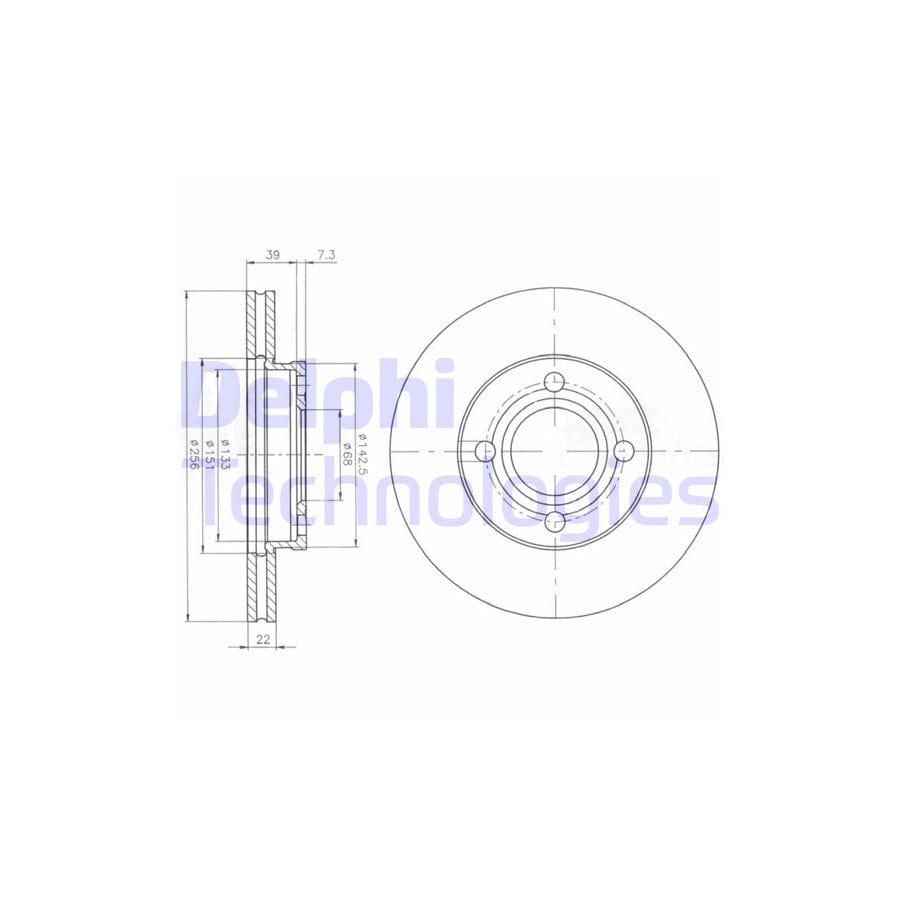 Delphi Bg2272 Brake Disc