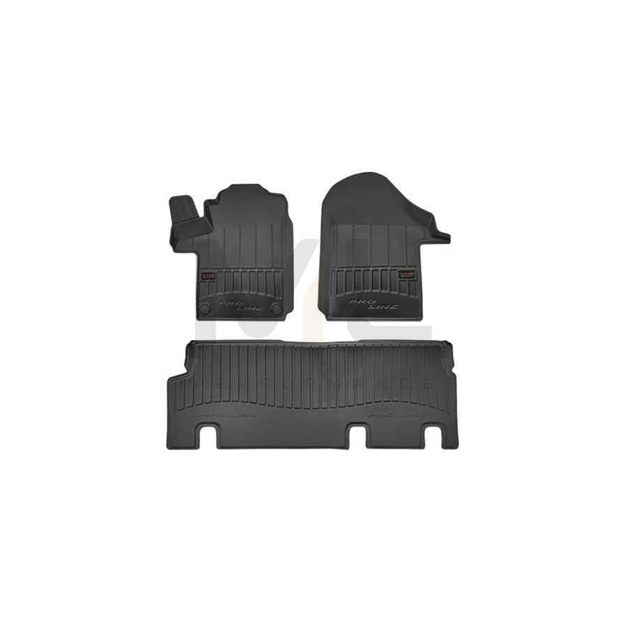 FROGUM Tailored 3D408609 Floor mat set Elastomer, Front and Rear, Quantity: 3, Black, (LHD)