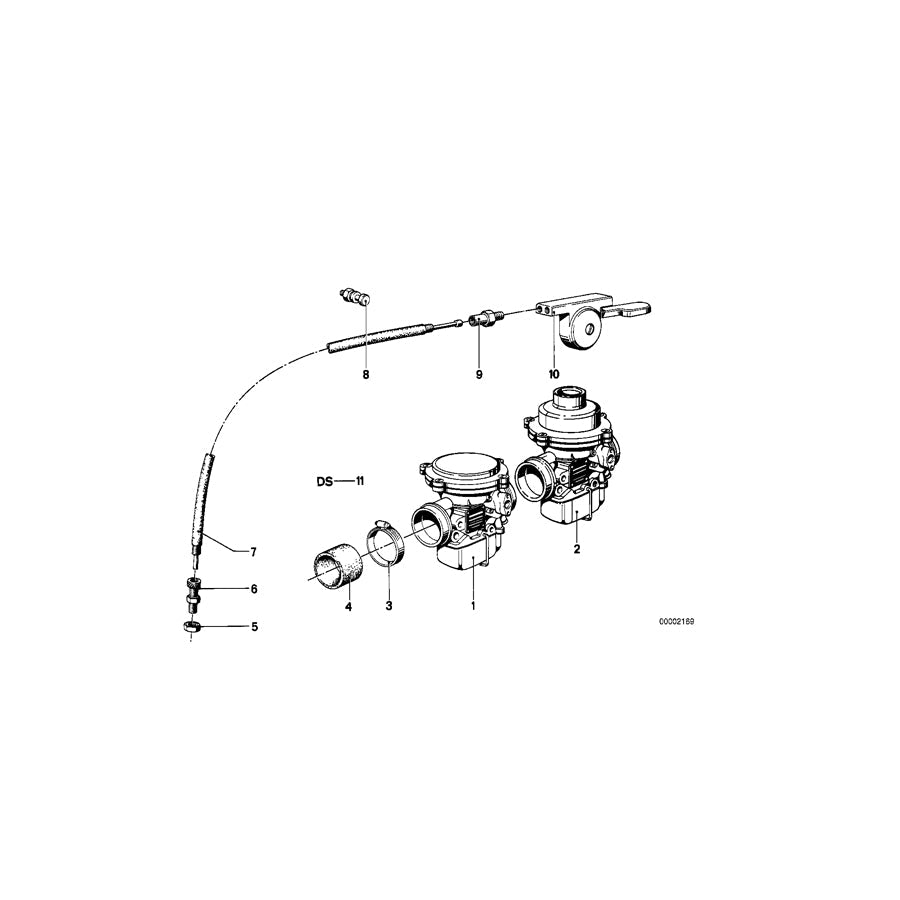 Genuine BMW 13111336979 60 Carburettor Left 64/32/321 (Inc. & R 75 ) | ML Performance US Car Parts