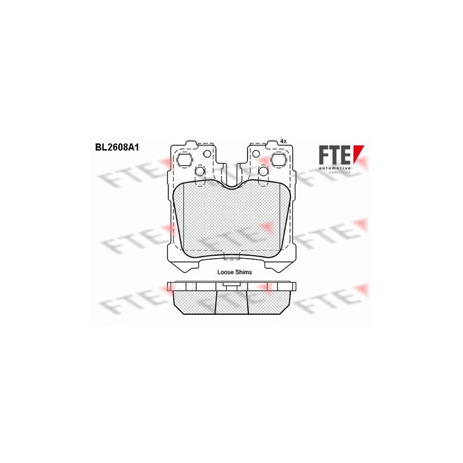 FTE Bl2608A1 Brake Pad Set for Lexus Ls IV (Xf40)
