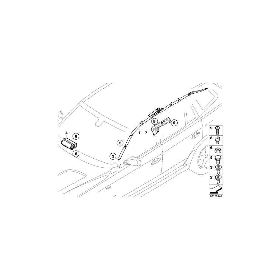 Genuine BMW 07119905142 E83 E83 Countersunk Screw M6X30 (Inc. X3 1.8d, X3 3.0d & X3 3.0i) | ML Performance US Car Parts