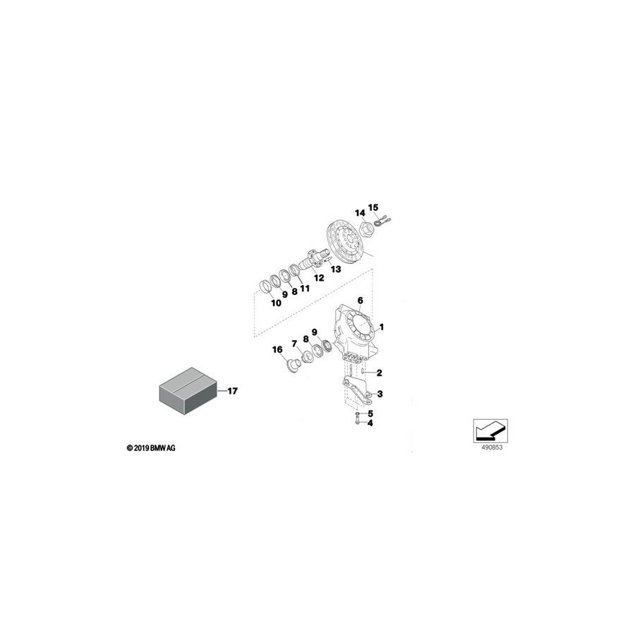 Genuine BMW 31212500954 Classic Hex Nut M60X2 SW70 (Inc. & E36 320i STC '95) | ML Performance US Car Parts