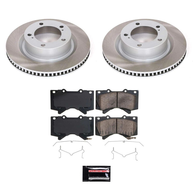 PowerStop Power Stop 07-21 Toyota Tundra Front Semi-Coated Rotor Kit