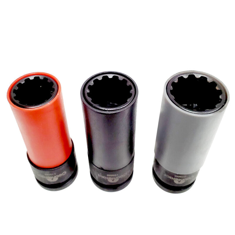 Counteract Socket Pro 6 Way Socket 3pc Set 17mm, 19mm, 21mm - 1/2in Drive
