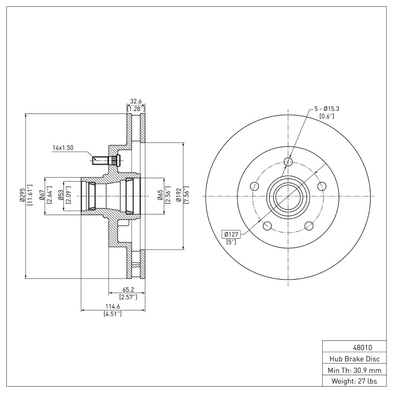 DFC 88-94 Chevrolet C1500 Front Brake Rotor