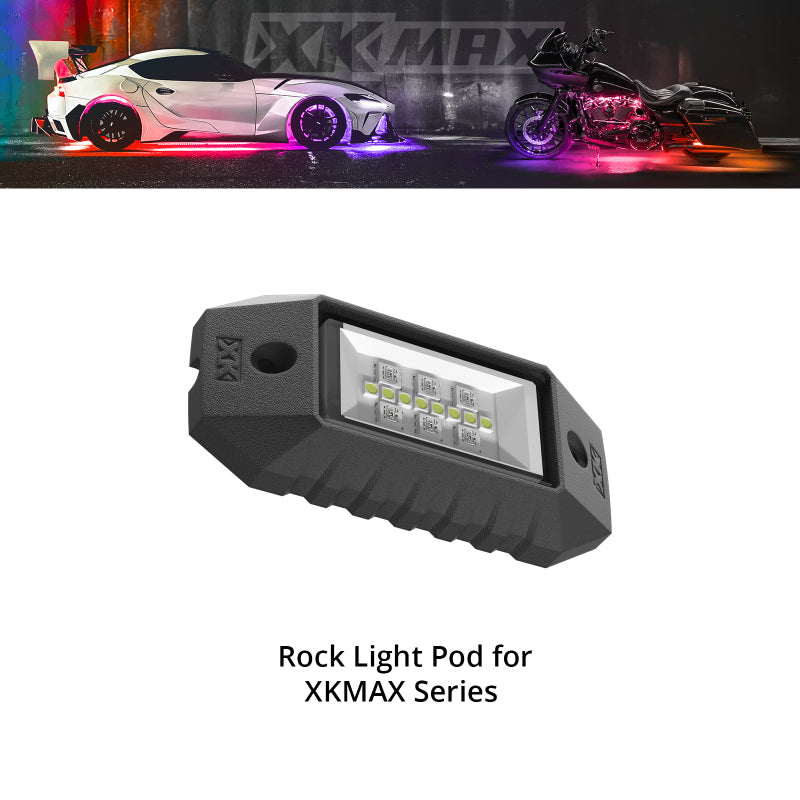 XKGLOW XK Glow XKmax RGBW Addressable LED Rock Light Pod