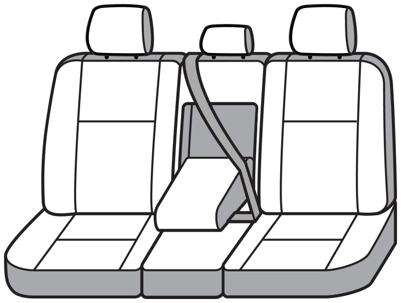 Covercraft 2025 Ford Explorer Leatherette Precision Fit Custom 2nd Row Seat Covers - Black