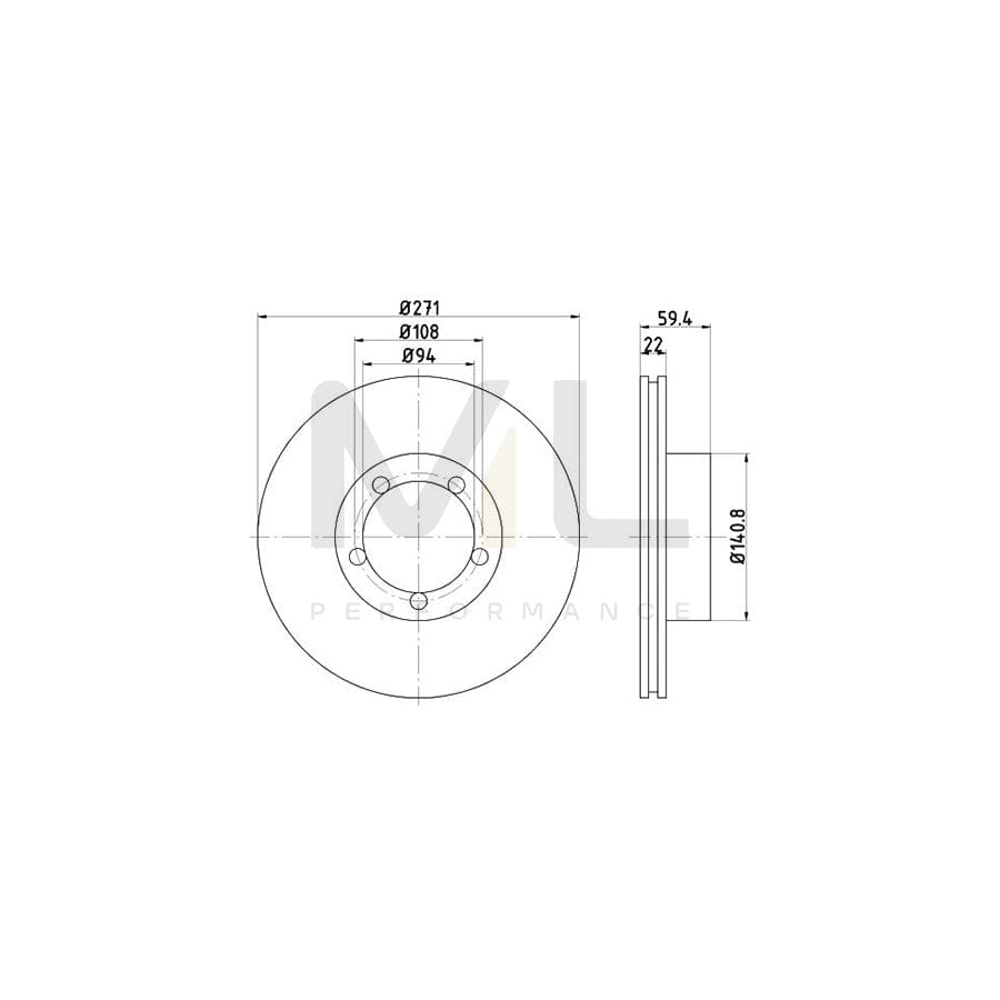 TEXTAR 92032800 Brake Disc Internally Vented, without wheel hub, without wheel studs | ML Performance Car Parts
