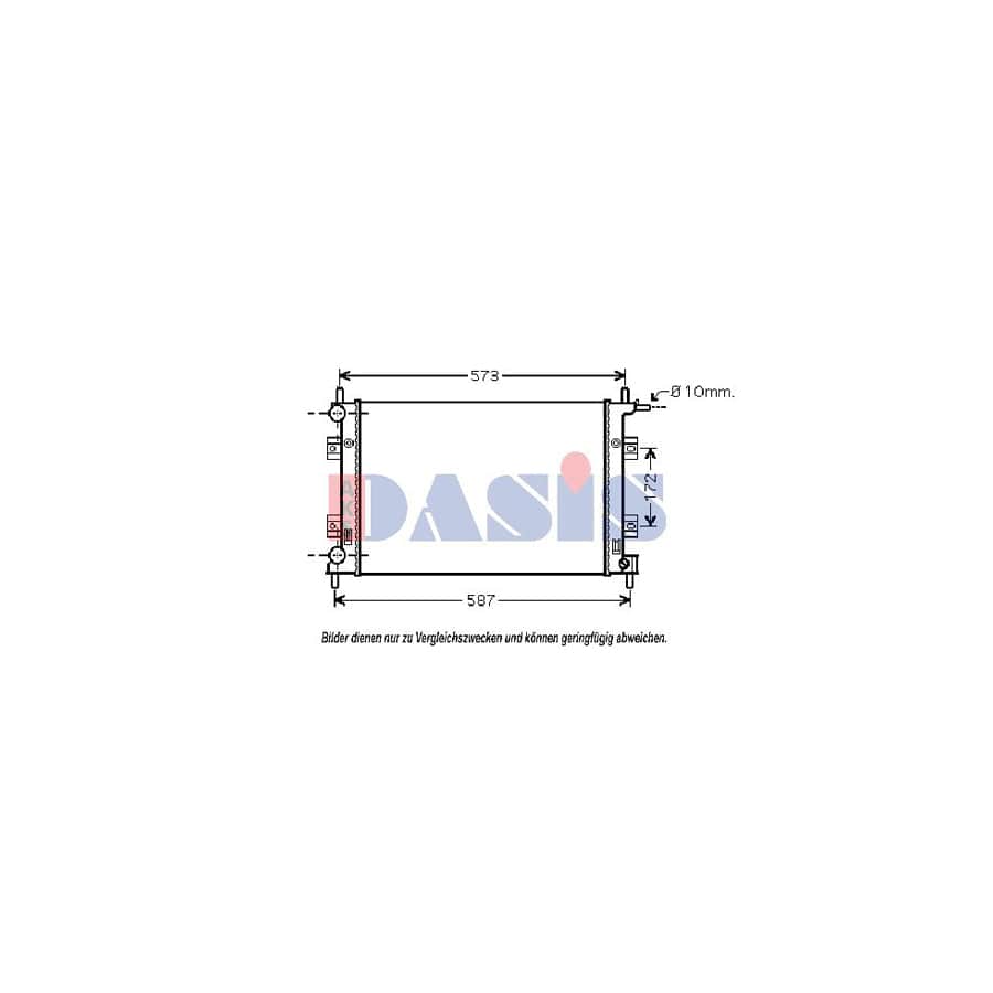 AKS Dasis 090112N Engine Radiator for Ford Fiesta Mk4 Hatchback (Jas, Jbs)