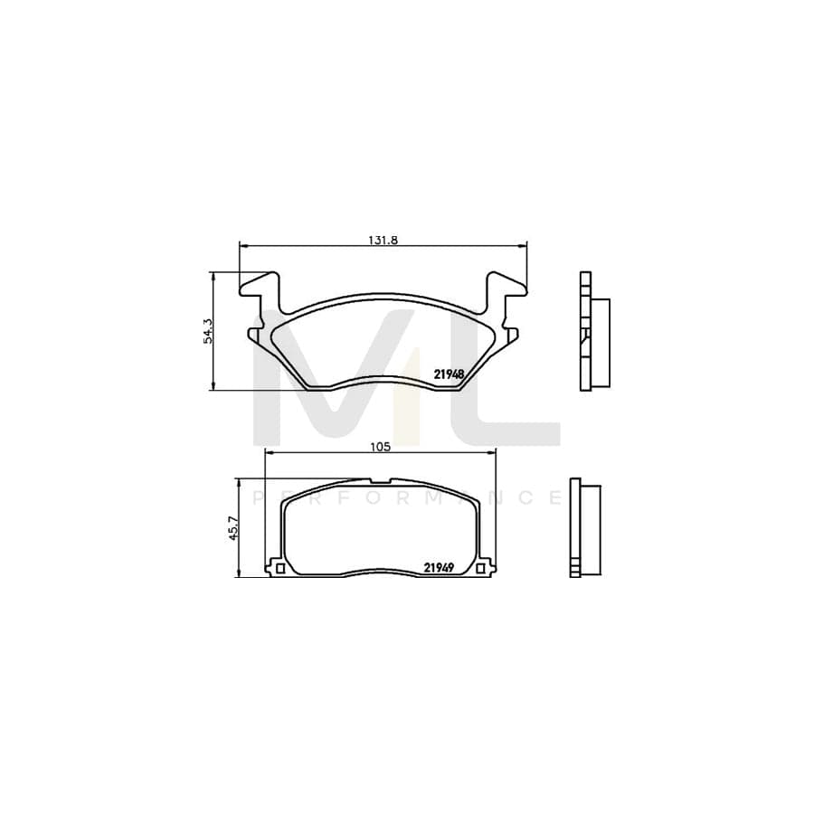 TEXTAR 2194801 Brake pad set for TOYOTA Starlet IV Hatchback (P80) prepared for wear indicator | ML Performance Car Parts