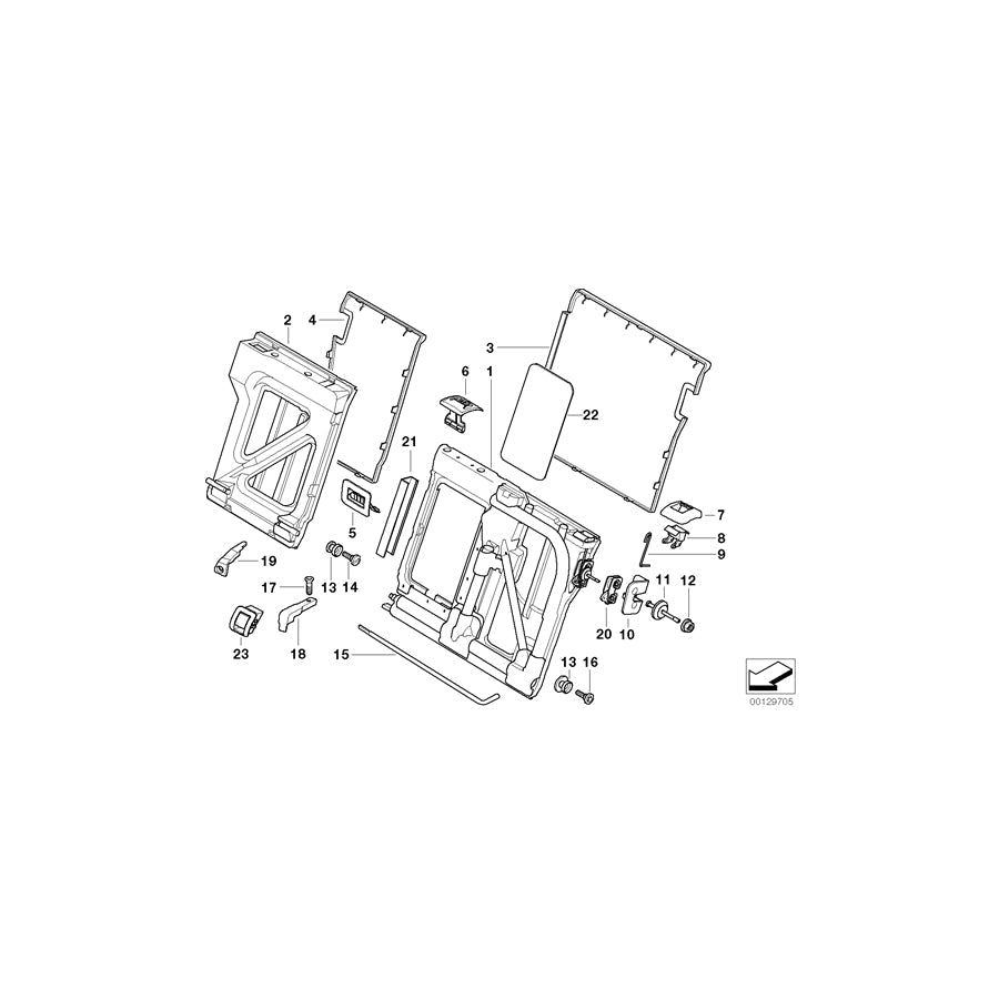 Genuine BMW 52208216276 E39 E53 Cover, Belt Outlet GRAU (Inc. 520i, 530i & X5 3.0i) | ML Performance US Car Parts