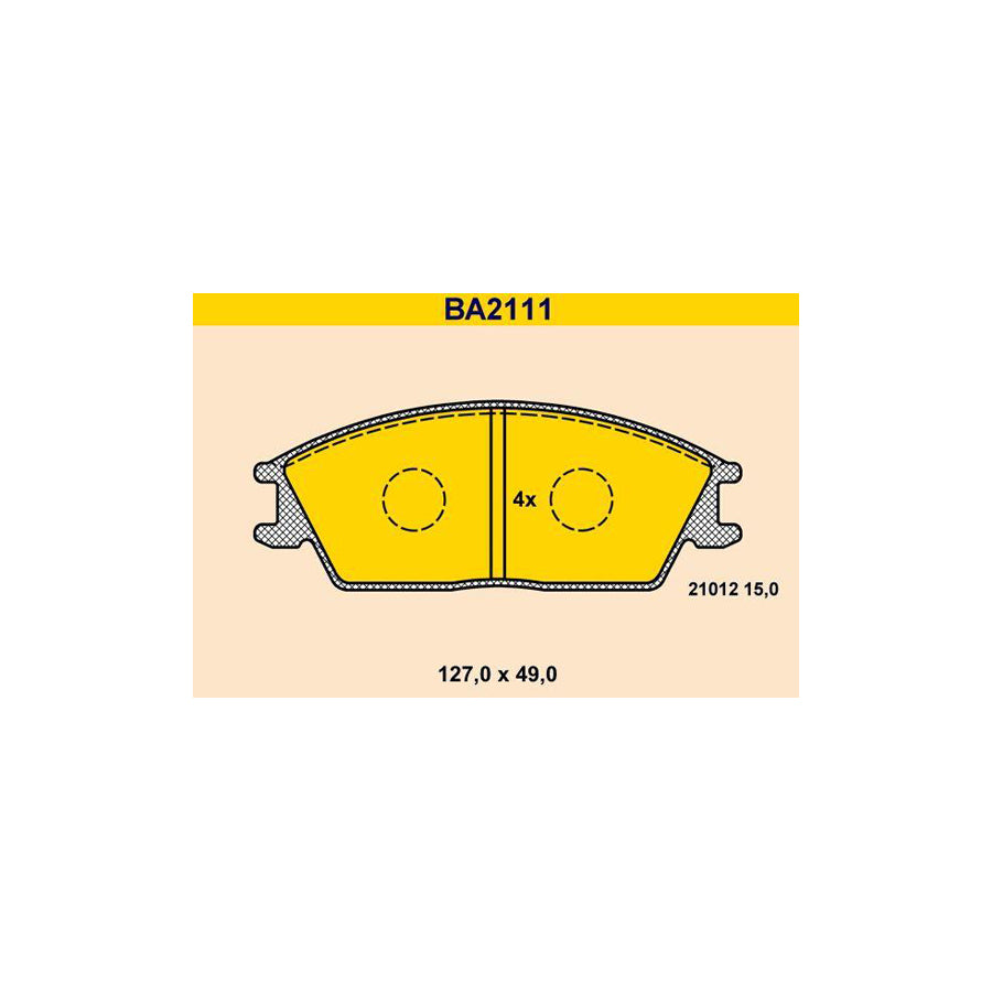 Barum Ba2111 Brake Pad Set
