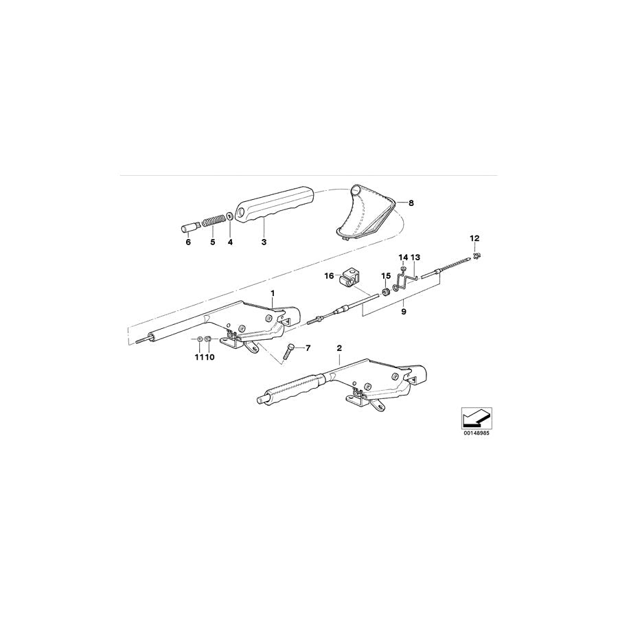 Genuine BMW 34411160152 E36 Roadster Hook (Inc. 316i, 318tds & 318i) | ML Performance US Car Parts
