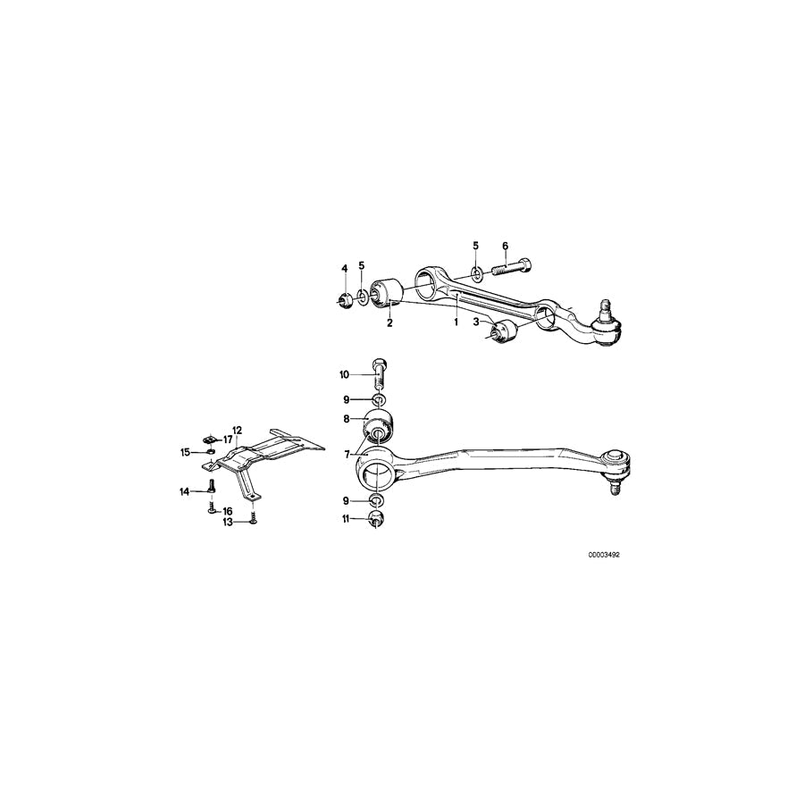 Genuine BMW 31121129363 E23 Wishbone, Right (Inc. 735i, 745i & 733i) | ML Performance US Car Parts