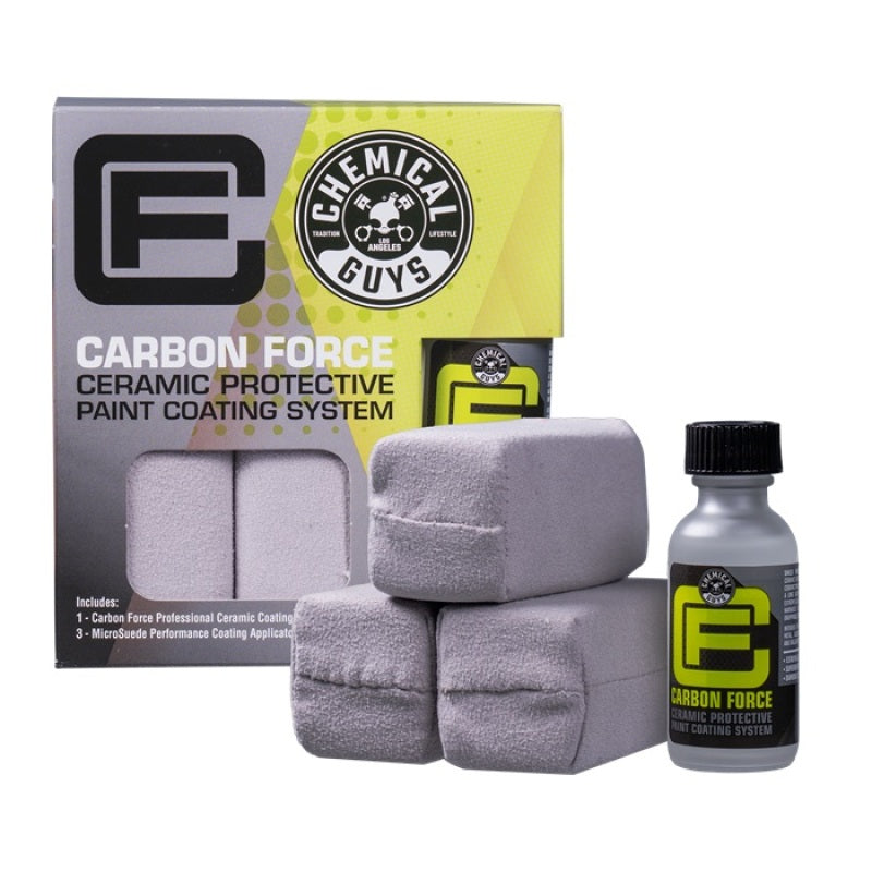 Chemical Guys Carbon Force Ceramic Protective Paint Coating System - 1oz + 3 MircoSuede Applicators
