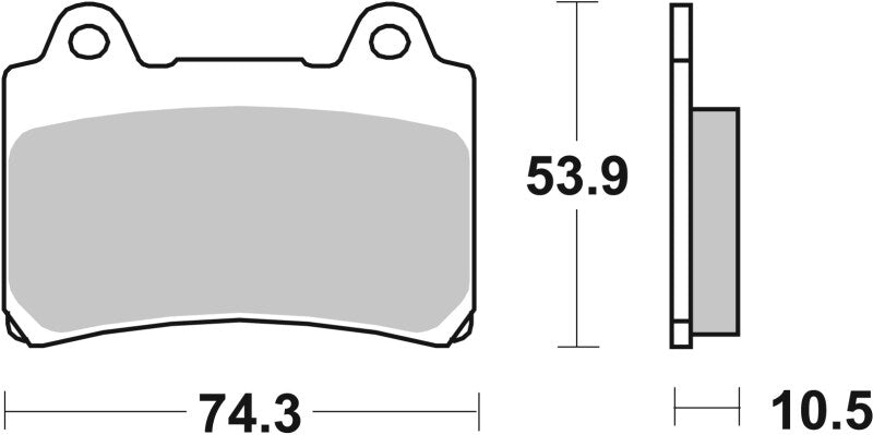 Brembo Powersports Brembo 88-90 Yamaha FZR 400cc Sinter Brake Pad - Front