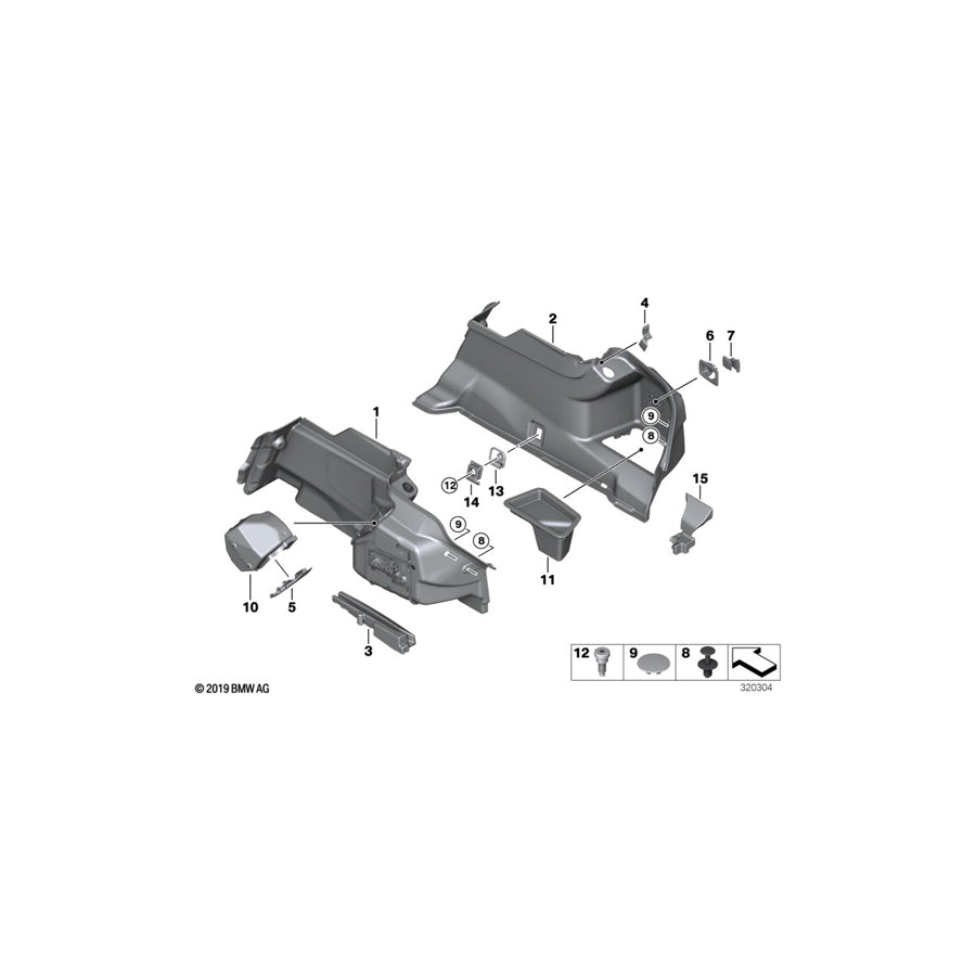 Genuine BMW 51487292045 F06 F13 Covering Left (Inc. 640d, 650iX 4.0 & 640iX) | ML Performance US Car Parts