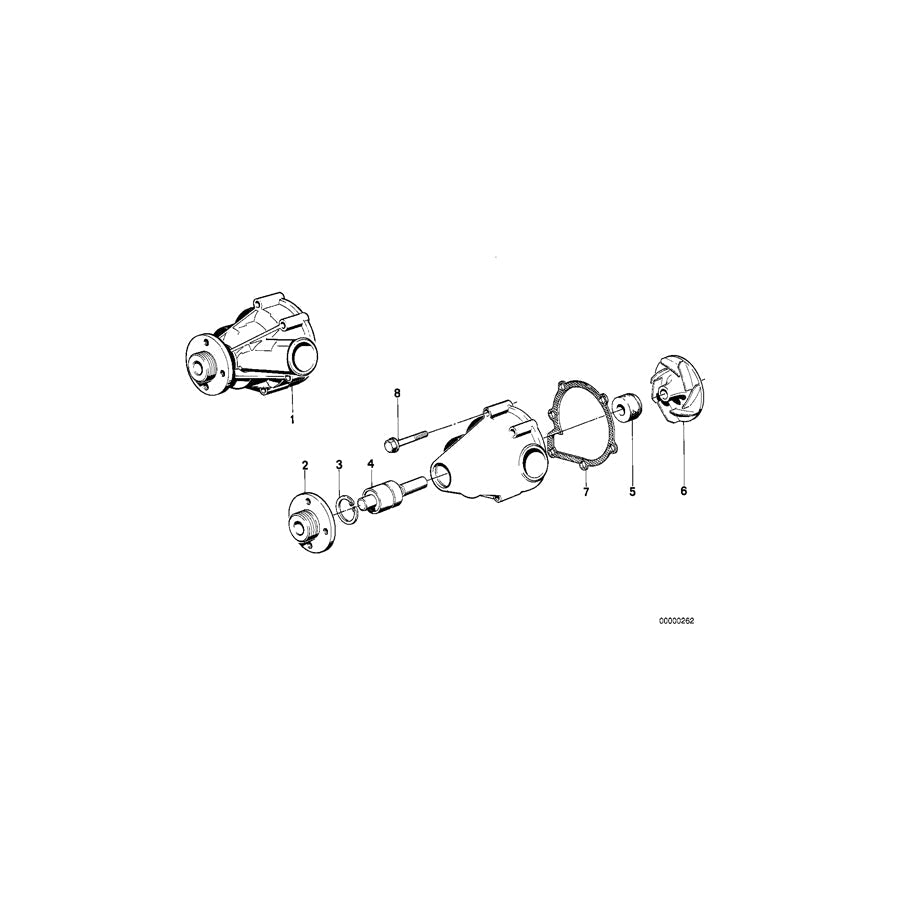 Genuine BMW 11511315118 E34 Exch. Water Pump (Inc. M5 3.6) | ML Performance US Car Parts