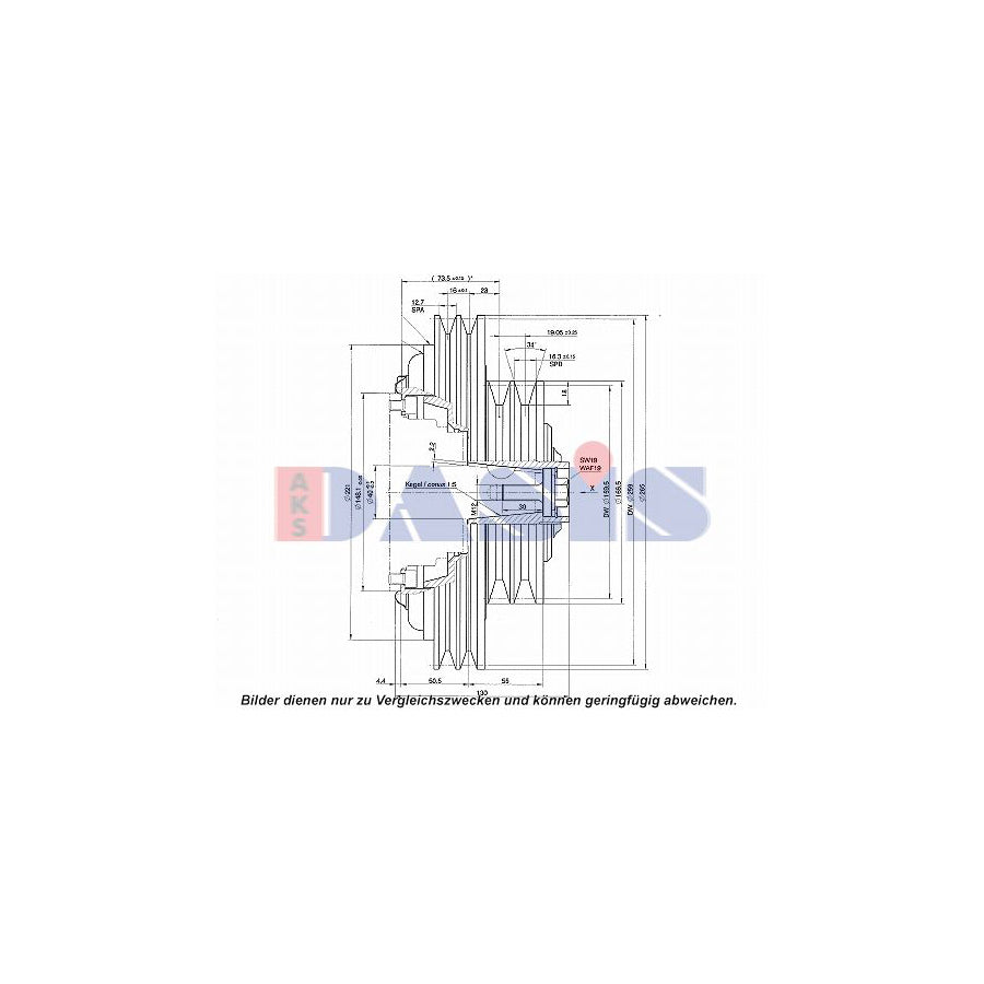 AKS Dasis 851341N AC Compressor Clutch