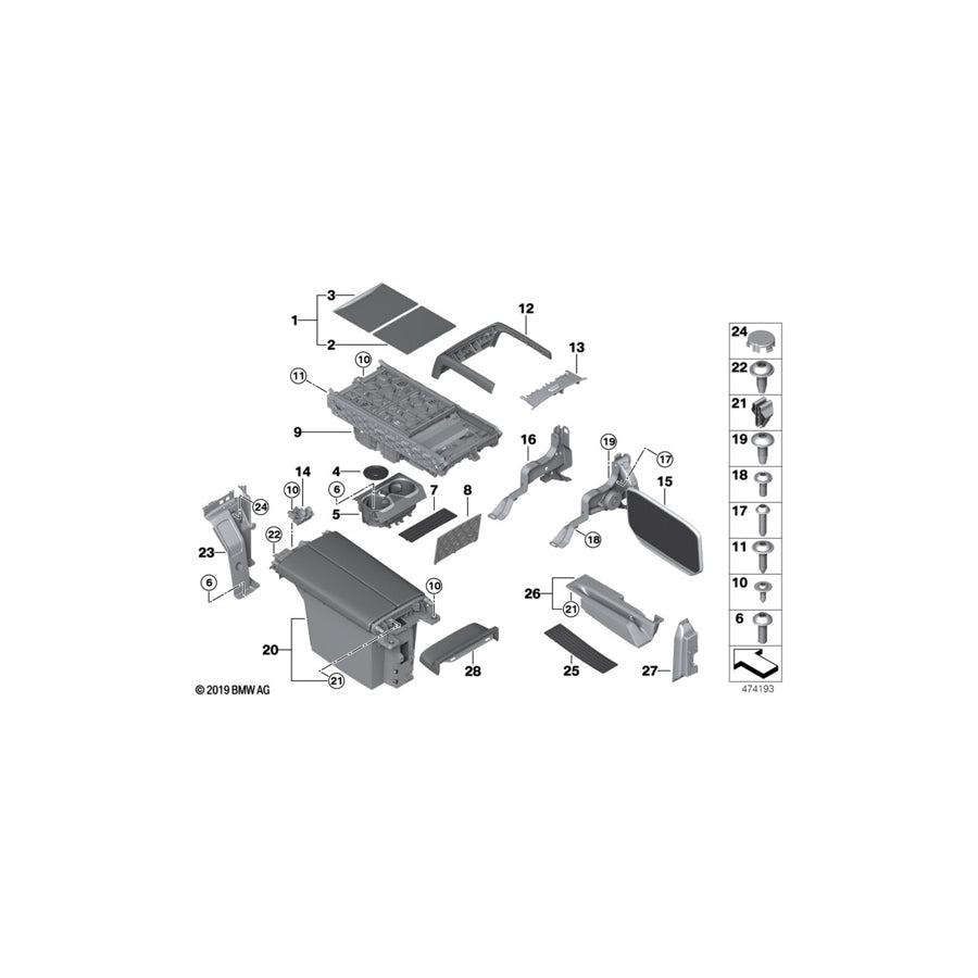Genuine BMW 51169378004 G12 Covering Cap (Inc. 750iX, 740eX & 745eX) | ML Performance US Car Parts