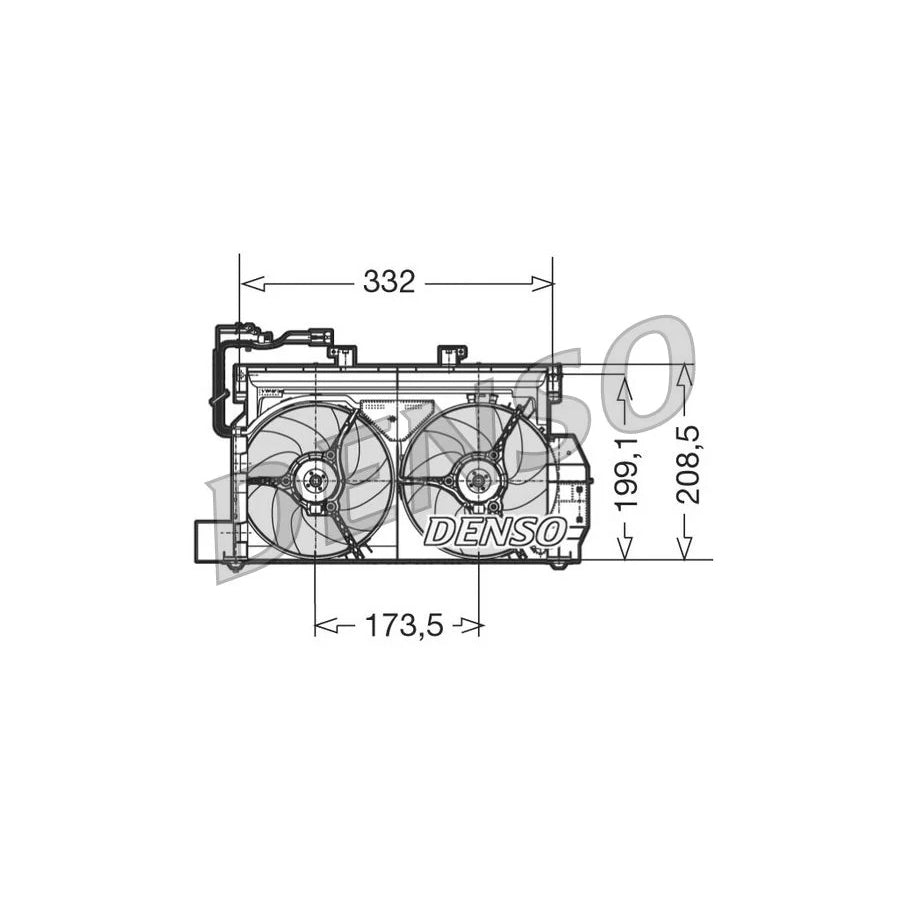 DENSO DER07001 Fan, Radiator