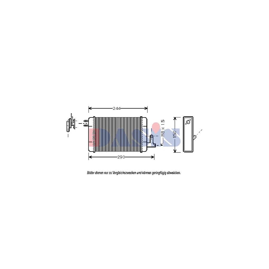AKS Dasis 019030N Heater Matrix